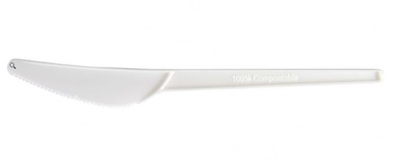 Nóż z tworzywa C-PLA 16.5cm kremowy A50