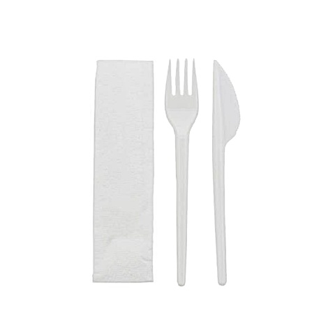 PS SERWETKA+WIDELEC+NÓŻ+ BIAŁY A250