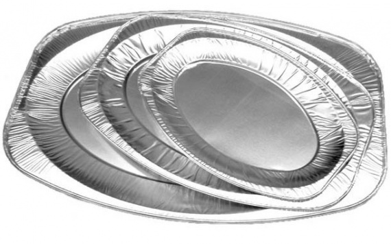 Plater aluminiowy mały 800 ml 35,1/25,3 cm 10 sztuk