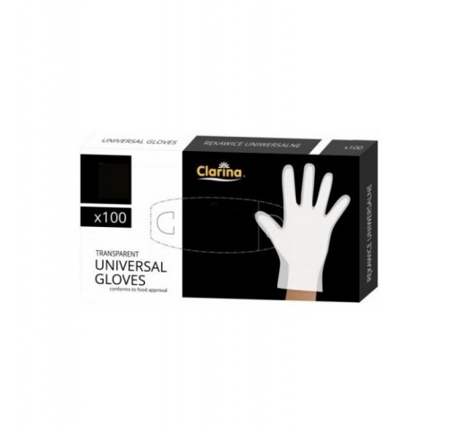 Rękawice uniwersalne białe rozmiar L 100 sztuk