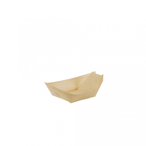 Miseczka z drewna 11x.6.5cm "łódka" 84414