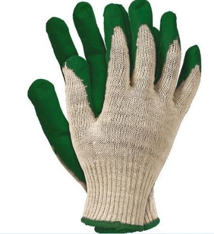 Rękawice robocze zielone 10 sztuk