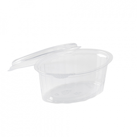 Pojemnik dressingowy owalny z przykrywką 80ml 100szt 