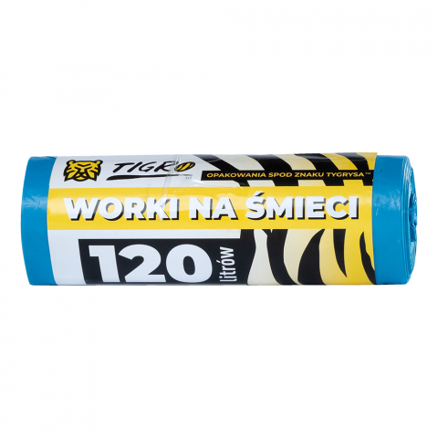 Tigro niebieskie worki na odpady 120L 10 sztuk