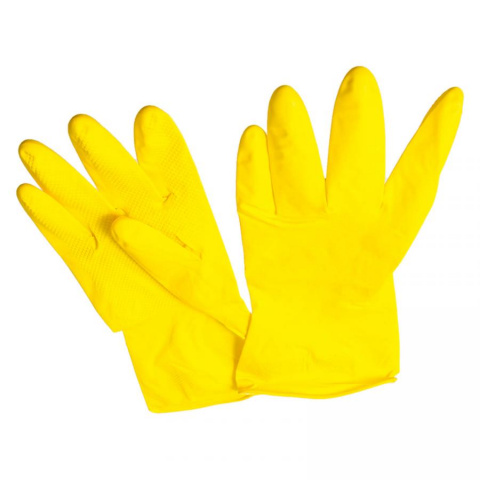 Rękawice gumowe żółte rozmiar M