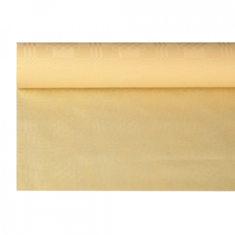 Papierowy obrus rolka 1,20cm/8mb wytłoczenie damaszkowe kremowy