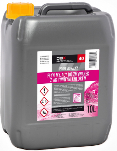 Jax 40 Płyn myjący do zmywarek z chlorem 10L