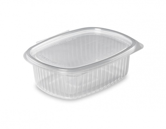 Pojemnik OVAL PP 500ml wielorazowy Z WIECZKIEM 163/125/50  STA500TP