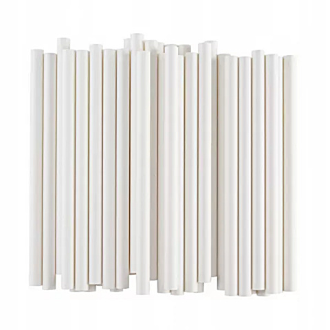 Słomka papierowa BUBBLE TEA ŚCIĘTA 12mm x 210mm BIAŁA