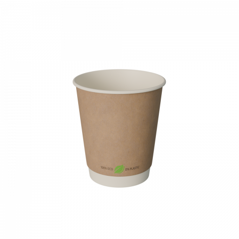 Kubek papierowy KRAFT dwuwarstwowy 250ml 80mm BEZ OPŁATY SUP