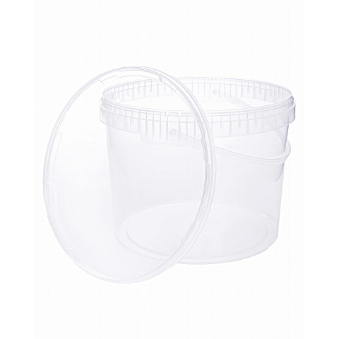 WIADERKO TRANSPARENTNE Z WIECZKIEM 5L