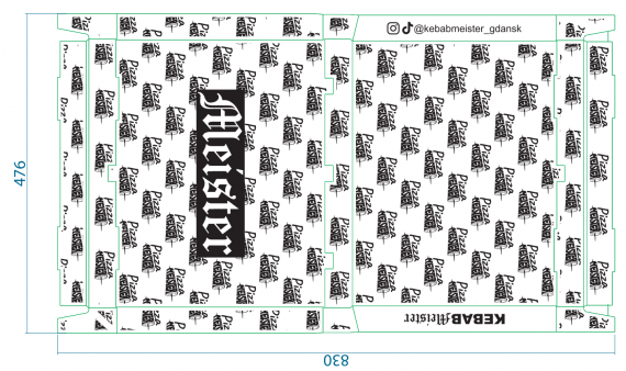 KARTON PIZZA NADRUK 30/40/4 A50 MAJSTER