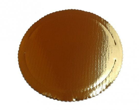 Okrągły złoty podkład pod tort 320mm gruby
