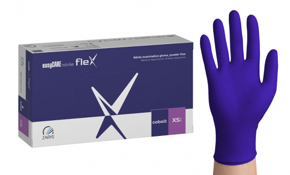 Rękawiczni nitrylowe NIEBIESKIE rozmiar XS