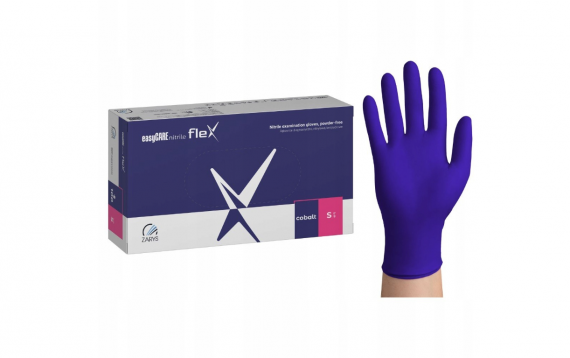 Rękawiczni nitrylowe NIEBIESKIE rozmiar S
