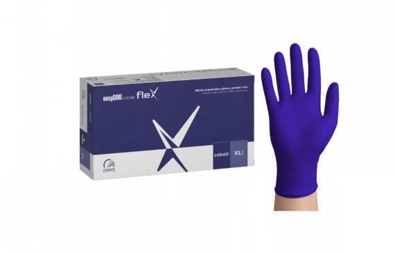 Rękawiczni nitrylowe NIEBIESKIE rozmiar XL