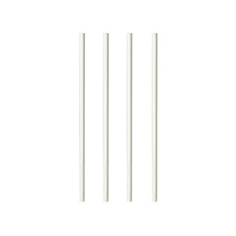 Słomka papierowa SHAKE 6mm x 197mm BIAŁA