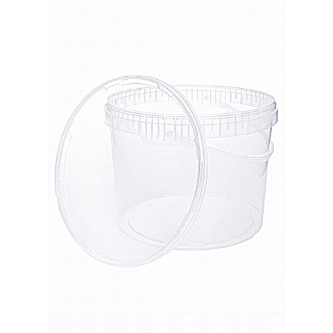 WIADERKO TRANSPARENTNE Z WIECZKIEM 10L