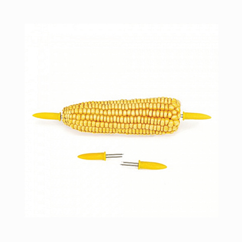PATYCZKI DO KUKURYDZY PLASTIK+SZPIKULEC ŻÓŁTE A35