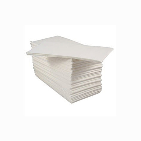 Serwetka 33/33  składana 1/8 1 warstwowa BIAŁA