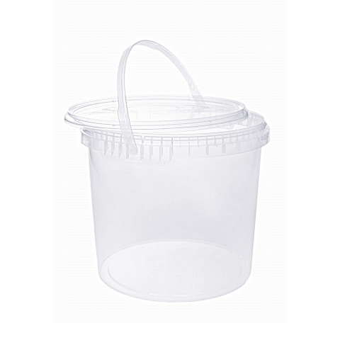 WIADERKO TRANSPARENTNE Z WIECZKIEM 3L