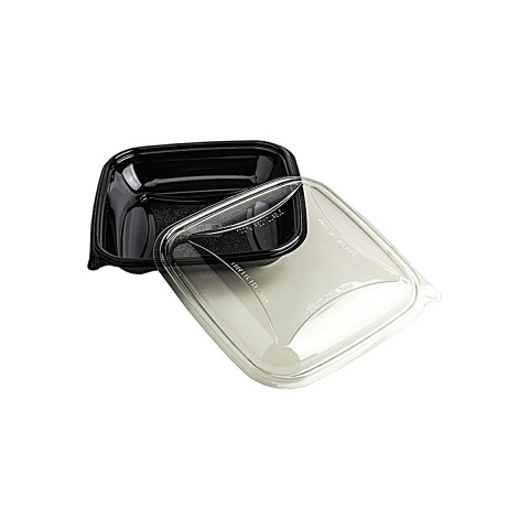 FCR SAŁATKA POJEMNIK CZARNY 140X140X45 500ML