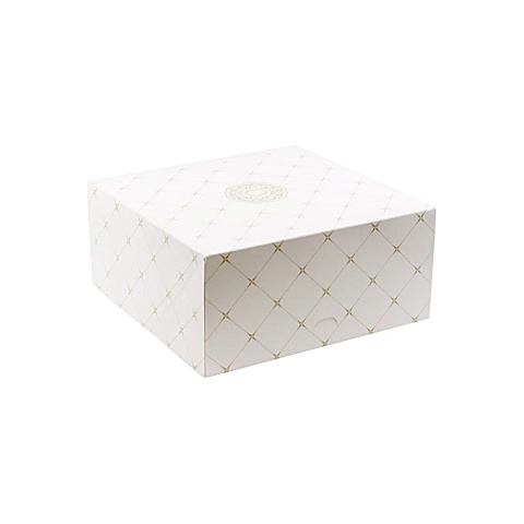 Kartonik biały na ciastka nadruk ROZETA 260/260/120