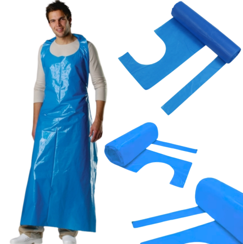 FARTUCH FOLIOWY LDPE A50 NIEBIESKI 800/1500 52UM ROLKA