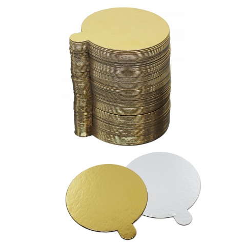 Podkładka bankietowa na mono porcję ZŁOTA OKRĄGŁA 10cm