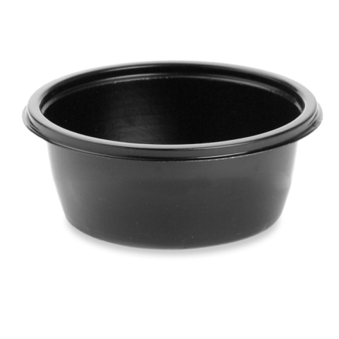 SABERT OKRĄGŁY PP 375ML 130MM CZARNY A50