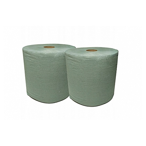 Czyściwo MAKULATUROWE zielone 27cm 250mb 1 warstwowe