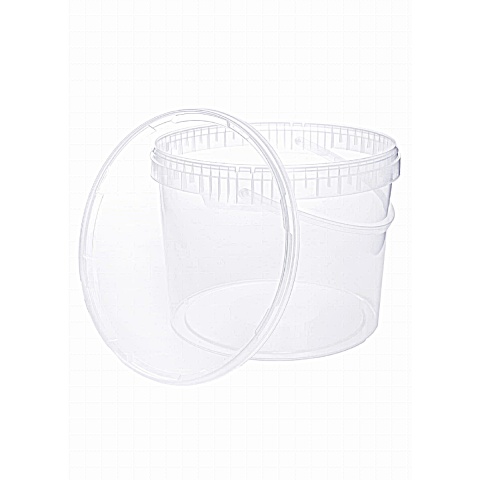 WIADERKO TRANSPARENTNE Z WIECZKIEM 10L