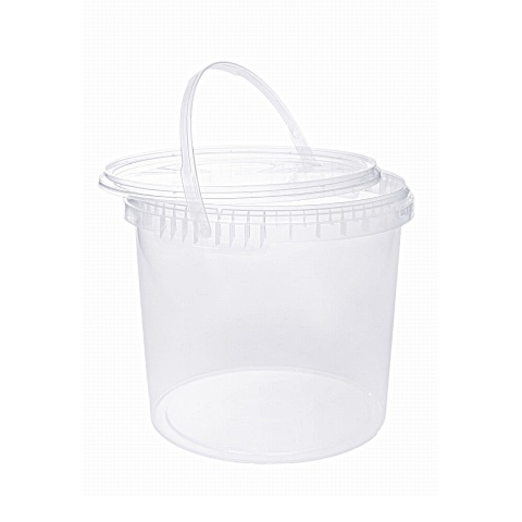 WIADERKO TRANSPARENTNE Z WIECZKIEM 3L