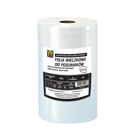 FOLIA DO ZGRZEWU EASY PEEL 420mm 250mb 52 MIKRONY U978