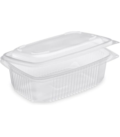 Pojemnik OVAL PP 250ml wielorazowy Z WIECZKIEM 135/103/38  STA250TP