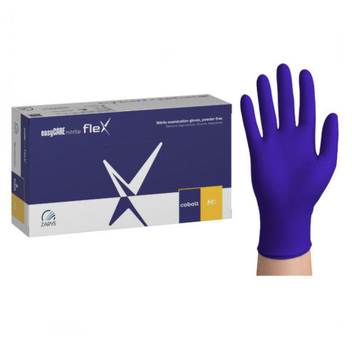 Rękawiczni nitrylowe KOBALTOWE rozmiar M