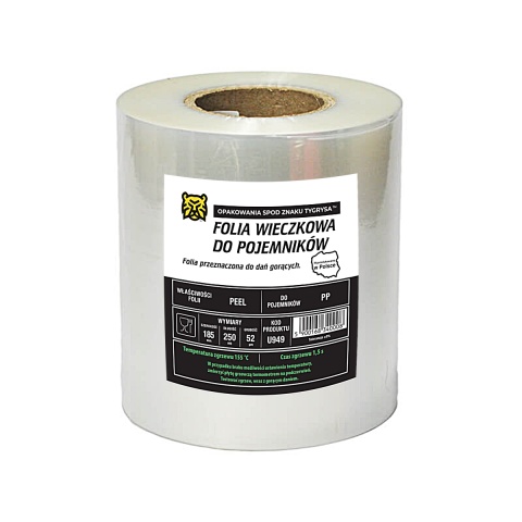 FOLIA DO ZGRZEWU EASY PEEL STRONG 185mm 250mb 52 MIKRONY U949