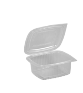Pojemnik OVAL HLP PP 250ml wielorazowy Z WIECZKIEM 120/120/45