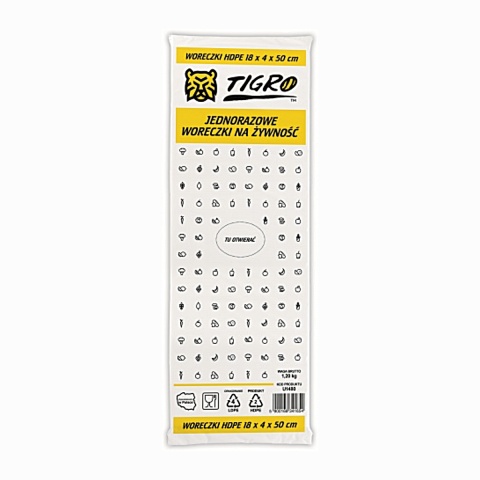 WORECZKI DO ŻYWNOŚCI HDPE 18X4X50 (26X50)