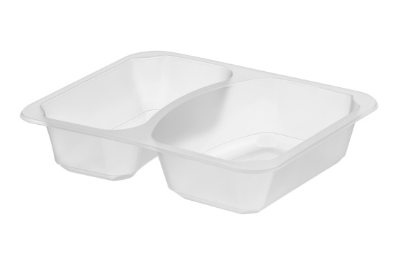 Pojemnik do zgrzewu mleczny 227/178/50 2-DZIELNY