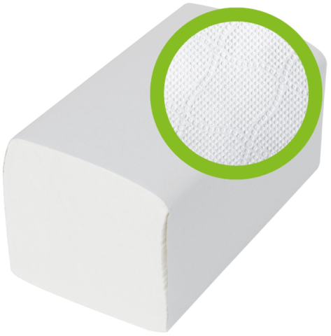 Ręcznik ZZ 100% celuloza 2 warstwowy 3000 listków 23cm / 23cm TIGRO