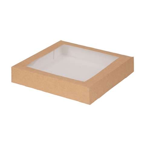 Kartonik na sushi z okienkiem KRAFT 25/25/5