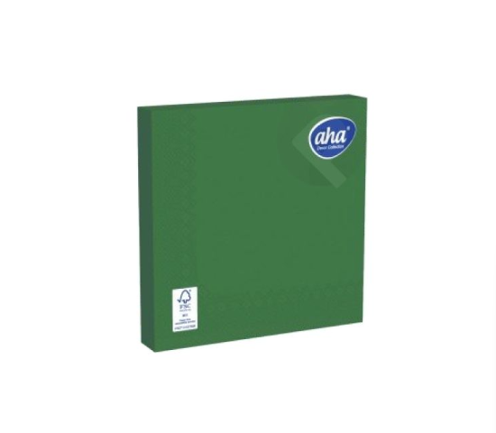 Serwetka 33/33 składana 1/4 1 warstwowa CIEMNO ZIELONA