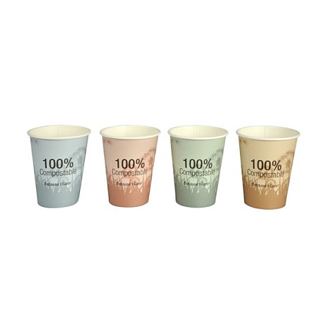 KUBEK PAPIER PLA 240 ml A50 SR 80 100% COMPOSTABLE