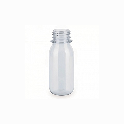 Butelka okrągła gwint 28mm 60ml R-PET