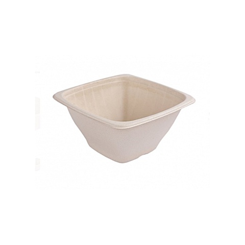 Kwadratowa miska z trzciny cukrowej 1240ml 180/180/90