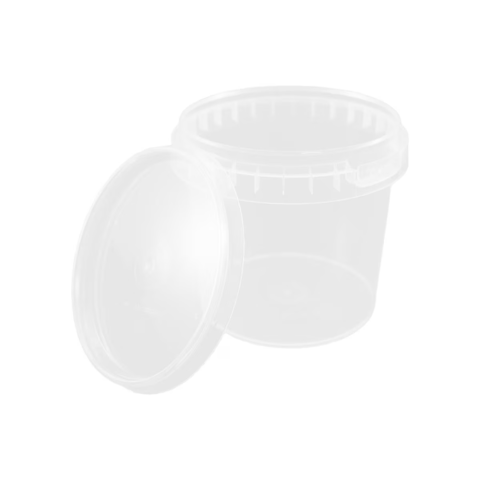 WIADERKO TRANSPARENTNE Z WIECZKIEM 0,35L