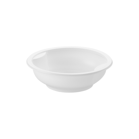 Pojemnik do zgrzewu okrągły 150mm z uszami biały 350ml