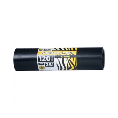TIGRO WORKI NA ŚMIECI LDPE STRONG 120l 70X110 A25 CZARNE