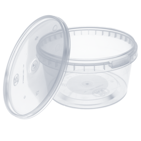 POJEMNIK DO ZUPY WTRYSK 500ML TRANSPARENTNY KOMPLET FI125